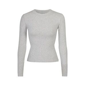 SKIMS Cotton Jersey Long Sleeve T-Shirt